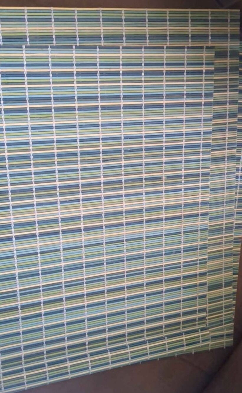 Striped Woven Bamboo Placemats
